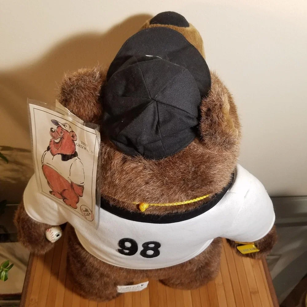 Sandlot Cubs Tiny Grizwald Baseball Coach Bear Plush Animal 20